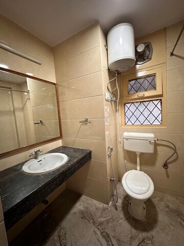 Bathroom in 3 BHK Apartment at Shri Banke Vihari, Sector 56 – for Rent