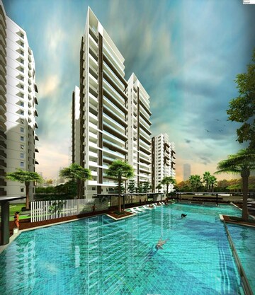 Swimming Pool in 3 BHK Apartment at Trendset Jayabheri Elevate, Madhapur – for Rent