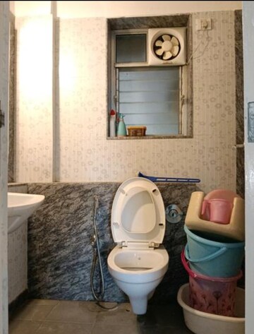 Bathroom in 2 BHK Apartment at Kalpataru Hills, Manpada – for Rent