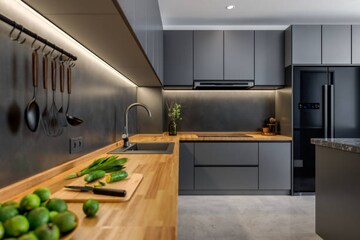 Kitchen in 4 BHK Apartment at Birla Arika, Sector 31 – for Sale