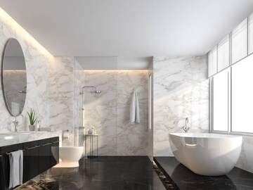Bathroom in 4 BHK Apartment at Birla Arika, Sector 31 – for Sale