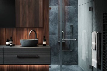 Bathroom in 4 BHK Apartment at Lodha Acenza, Andheri East – for Sale