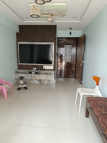 Living Room in 2 BHK Apartment at Ashar Axis, Majiwada – for Rent