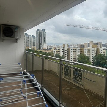 Balcony in 3 BHK Apartment at Amanora Gateway Towers, Amanora Park Town – for Rent