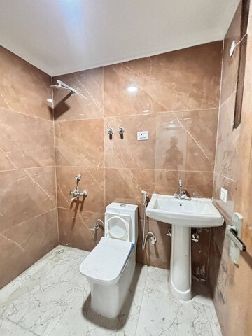 Bathroom in 2 BHK Builder Floor at Freedom Fighters Enclave – for Rent