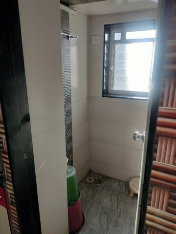Bathroom in 1 RK Apartment at Satellite Garden, Goregaon East – for Rent