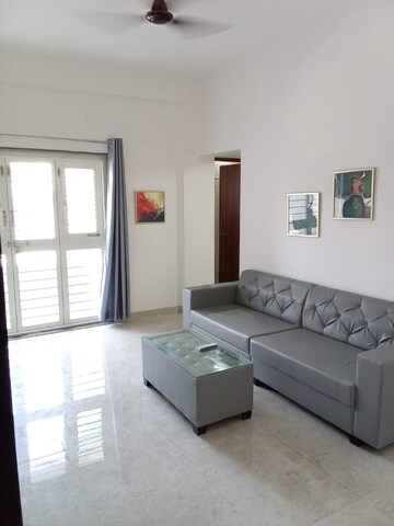 Living Room in 1 BHK Apartment at Goodwill Vrindavan, Wadgaon Sheri – for Rent