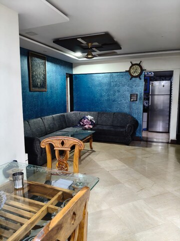 Living Room in 2 BHK Apartment at Harbour Court, Nerul Sector 19a – for Rent