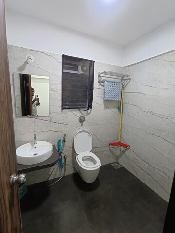 Bathroom in 3 BHK Apartment at Sabari Palm View, Chembur – for Rent