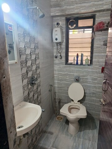 Bathroom in 1.5 BHK Apartment at Ambika Bholanath Chogle Residency, Borivali West – for Rent