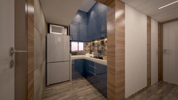 Kitchen in 1 BHK Apartment at Omkar Vive, Kurla – for Rent