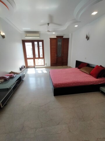 Living Room in 4 BHK Builder Floor at Panchsheel Park – for Sale