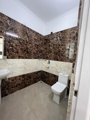 Bathroom in 3 BHK Builder Floor at Dhakoli – for Rent