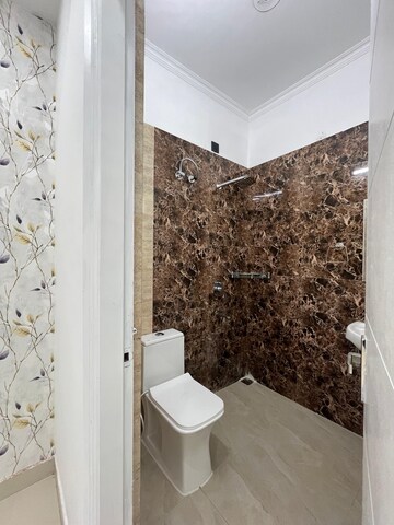 Bathroom in 3 BHK Builder Floor at Dhakoli – for Rent
