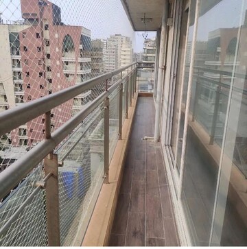 Balcony in 3 BHK Apartment at Karma Apartment Bandra West, Bandra West – for Rent