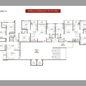 Floor Plan in 3 BHK Apartment at Zundal – for Sale