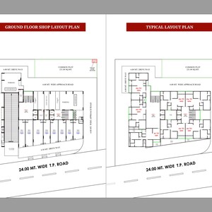 Floor Plan in 3 BHK Apartment at Zundal – for Sale