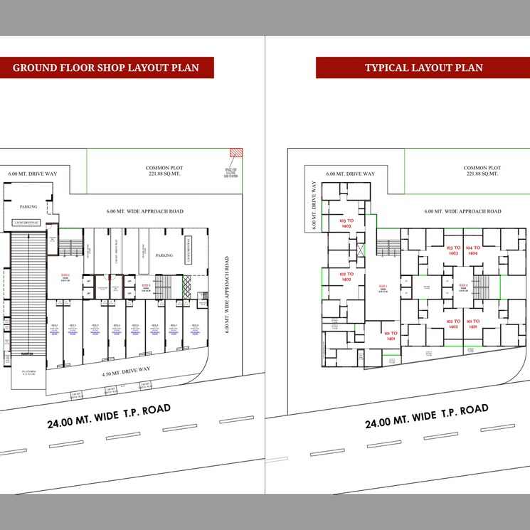 Floor Plan, zundal 3 Bedroom 205 Sq.Yd. Apartment In Zundal Ahmedabad 9093911