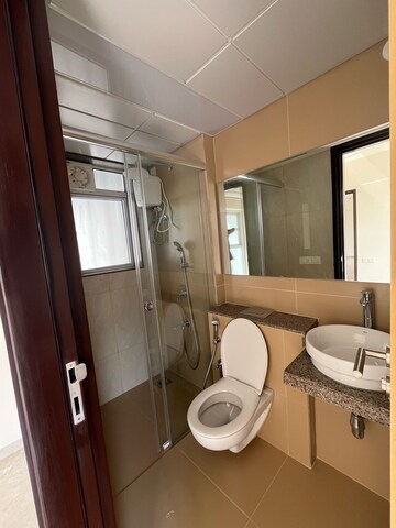 Bathroom in 1 BHK Apartment at Kanakia Rainforest, Andheri East – for Rent