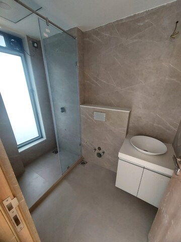 Bathroom in 3 BHK Apartment at S Raheja Panorama, Santacruz West – for Rent