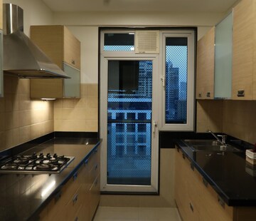 Kitchen in 3 BHK Apartment at Raheja Atlantis, Lower Parel – for Rent