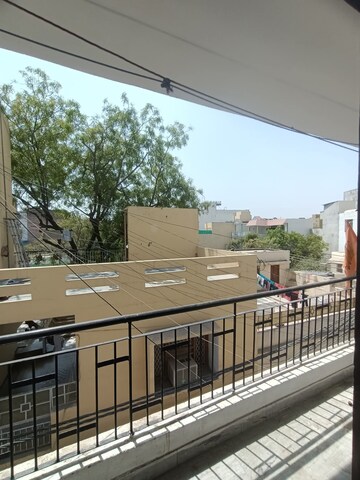 Balcony in 3 BHK Builder Floor at Freedom Fighters Enclave – for Rent