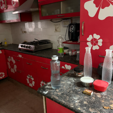 Kitchen in 3 BHK Apartment at SRS Residency, Sector 88 – for Rent