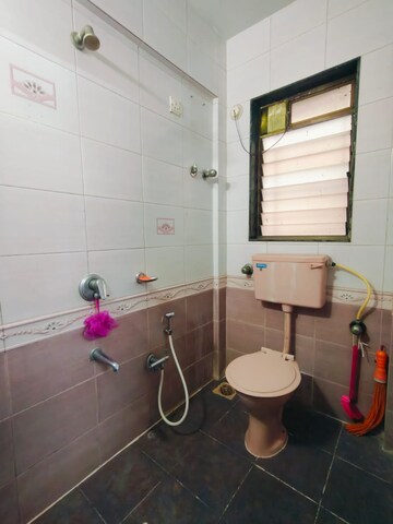 Bathroom in 1 BHK Apartment at Sanskruti Apartments, Chikoowadi – for Rent