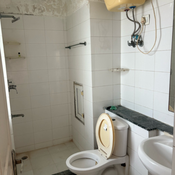 Bathroom in 3 BHK Apartment at BPTP The Resort, Mortzapur – for Rent