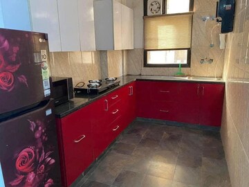 Kitchen in 1 BHK Builder Floor at Freedom Fighters Enclave – for Rent