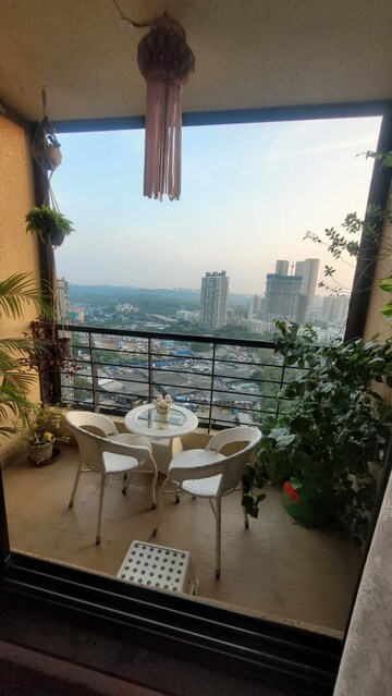 Balcony in 2 BHK Apartment at K Raheja Raheja Residency, Malad East – for Rent