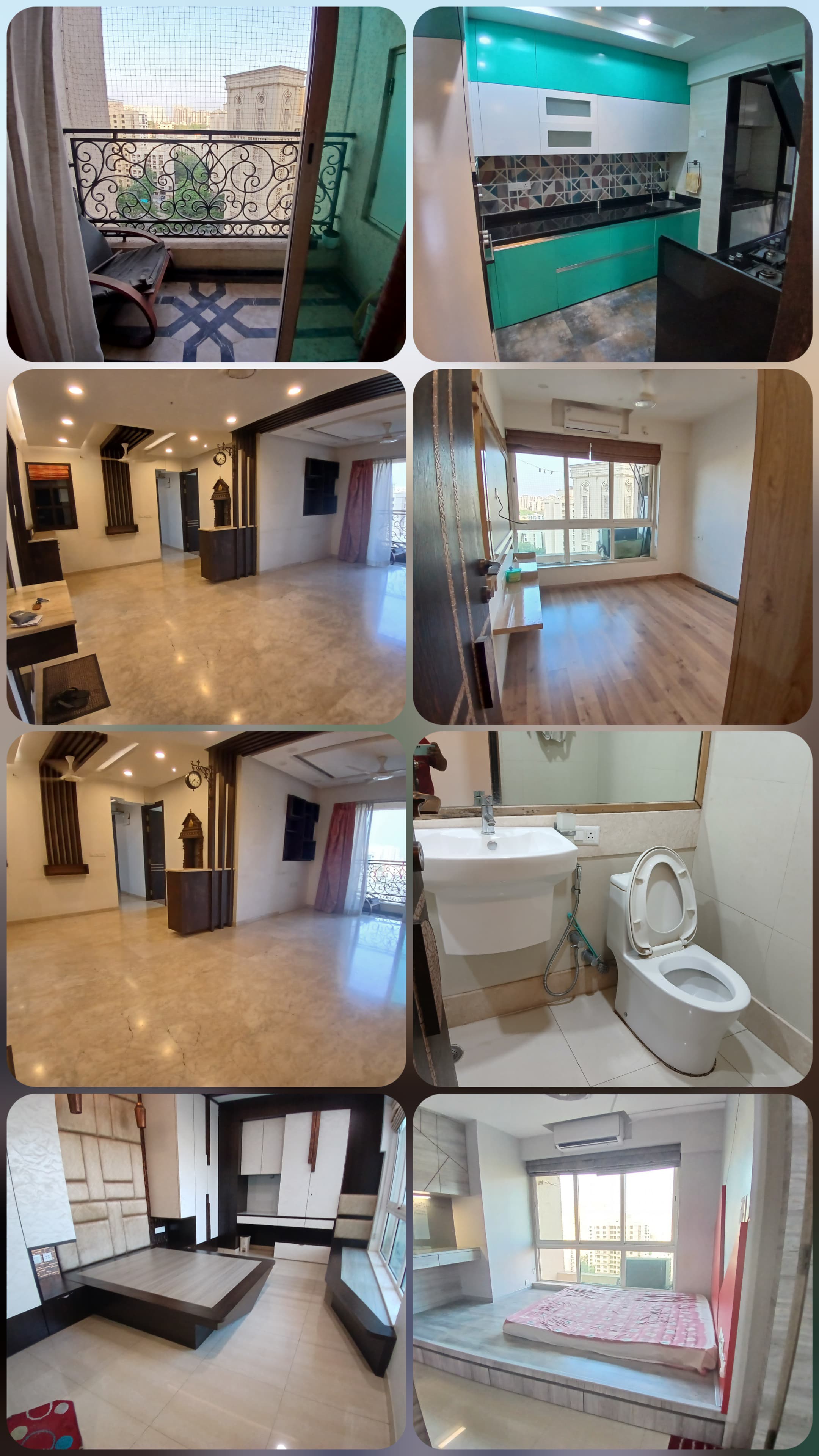 3 BHK + Pooja Room Apartment For Rent in Rustomjee Urbania Azziano