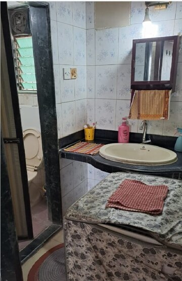 Bathroom in 2 BHK Apartment at Dhanlaxmi CHS Asalpha, Asalpha – for Rent