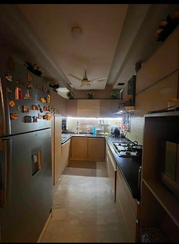 Kitchen in 2 BHK Builder Floor at Freedom Fighters Enclave – for Rent