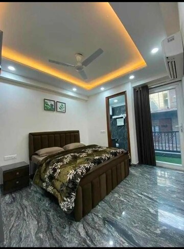 Bedroom in 1 BHK Builder Floor at Freedom Fighters Enclave – for Rent
