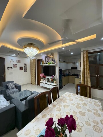 Living Room in 3 BHK Builder Floor at Laxman Vihar Phase 2 – for Sale