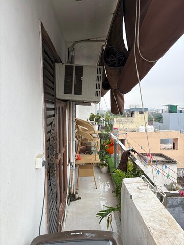 Balcony in 3 BHK Builder Floor at Laxman Vihar Phase 2 – for Sale