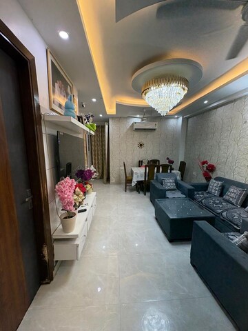 Living Room in 3 BHK Builder Floor at Laxman Vihar Phase 2 – for Sale