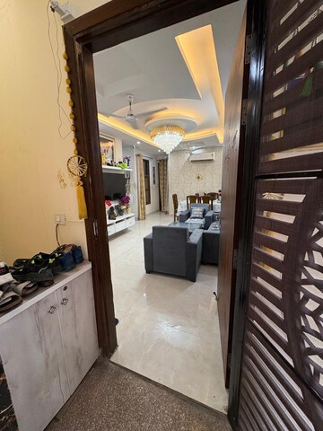 Living Room in 3 BHK Builder Floor at Laxman Vihar Phase 2 – for Sale
