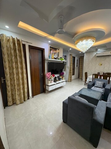 Living Room in 3 BHK Builder Floor at Laxman Vihar Phase 2 – for Sale