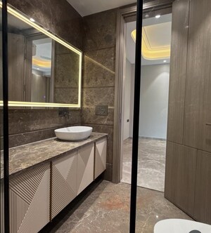 Kitchen in 4 BHK Builder Floor at Greater Kailash I – for Sale