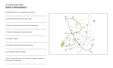 2 BHK Apartment – Map Location View at Jigani Road - for Sale