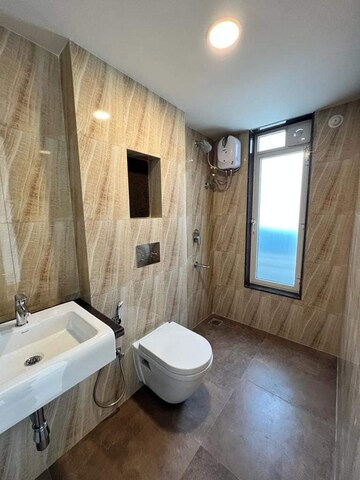 Bathroom in 2 BHK Apartment at Lodha Amara, Kolshet Road – for Rent