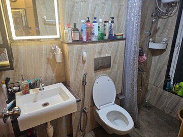 Bathroom in 2 BHK Apartment at Lodha Amara, Kolshet Road – for Rent