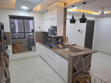 Kitchen in 3 BHK Apartment at Neelkanth Greens, Manpada – for Rent