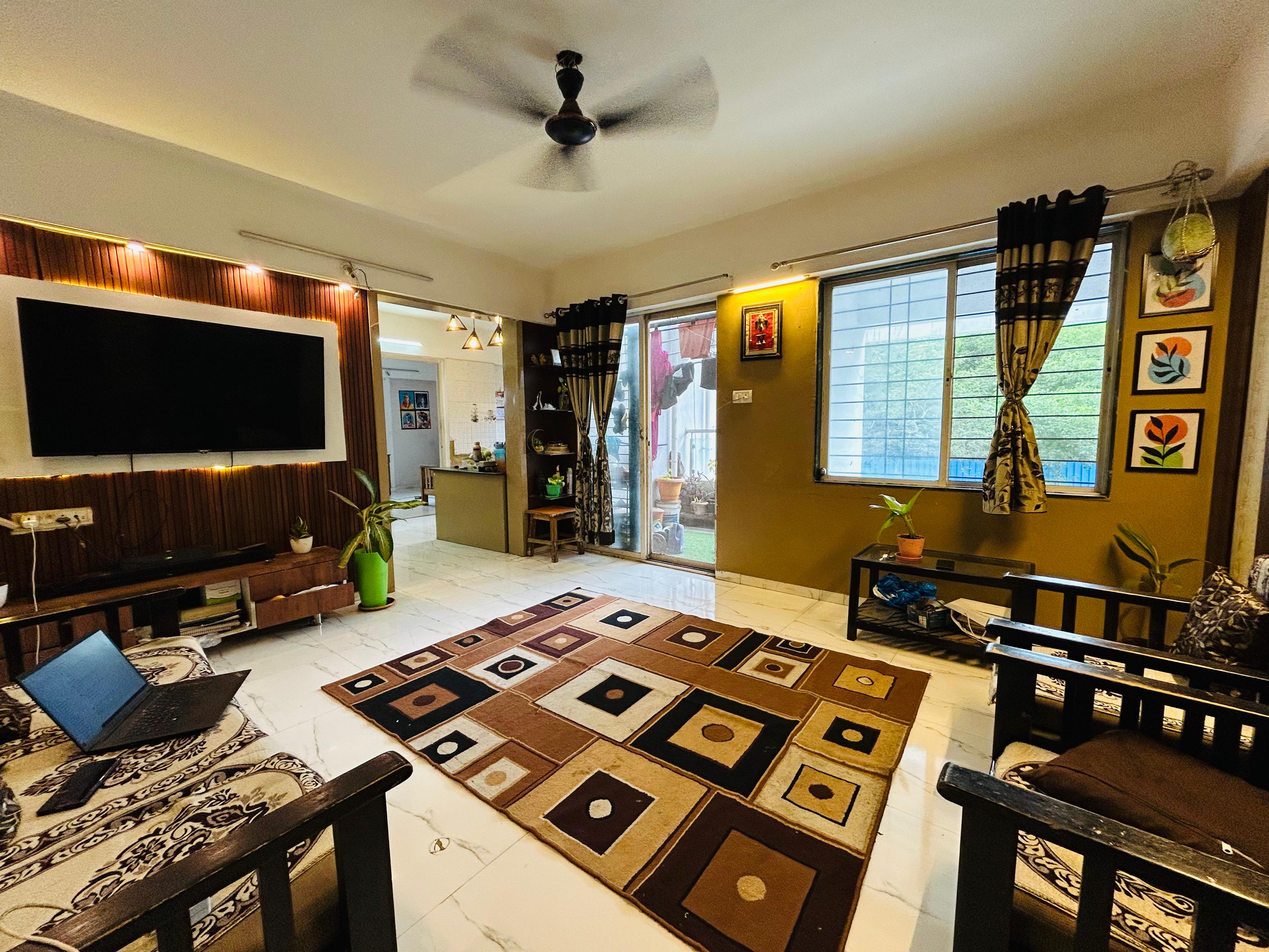 2 BHK + Study Room Apartment For Rent in Laxmi Ganga Heights