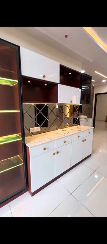 Kitchen in 3 BHK Apartment at Rajapushpa Provincia, Narsingi – for Rent