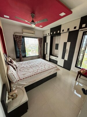 Bedroom in 3 BHK Apartment at Gaurang Shubhechha CHS, Naupada – for Sale