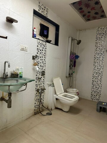 Bathroom in 4 BHK Independent House at Flower Valley Complex, Khopat – for Rent