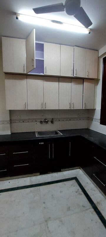 Kitchen in 3 BHK Builder Floor at Sarvodaya Enclave – for Rent